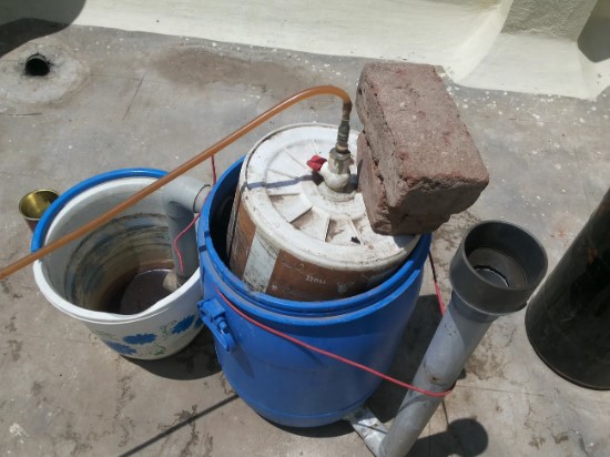 home-made biogas plant