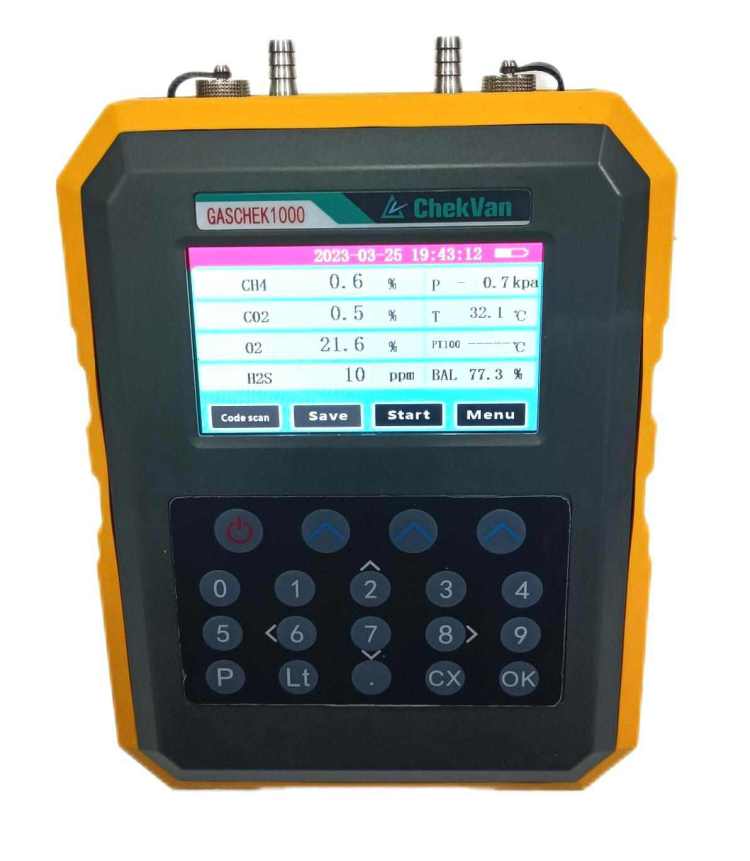 the GASCHEK1000 portable biogas analyzer